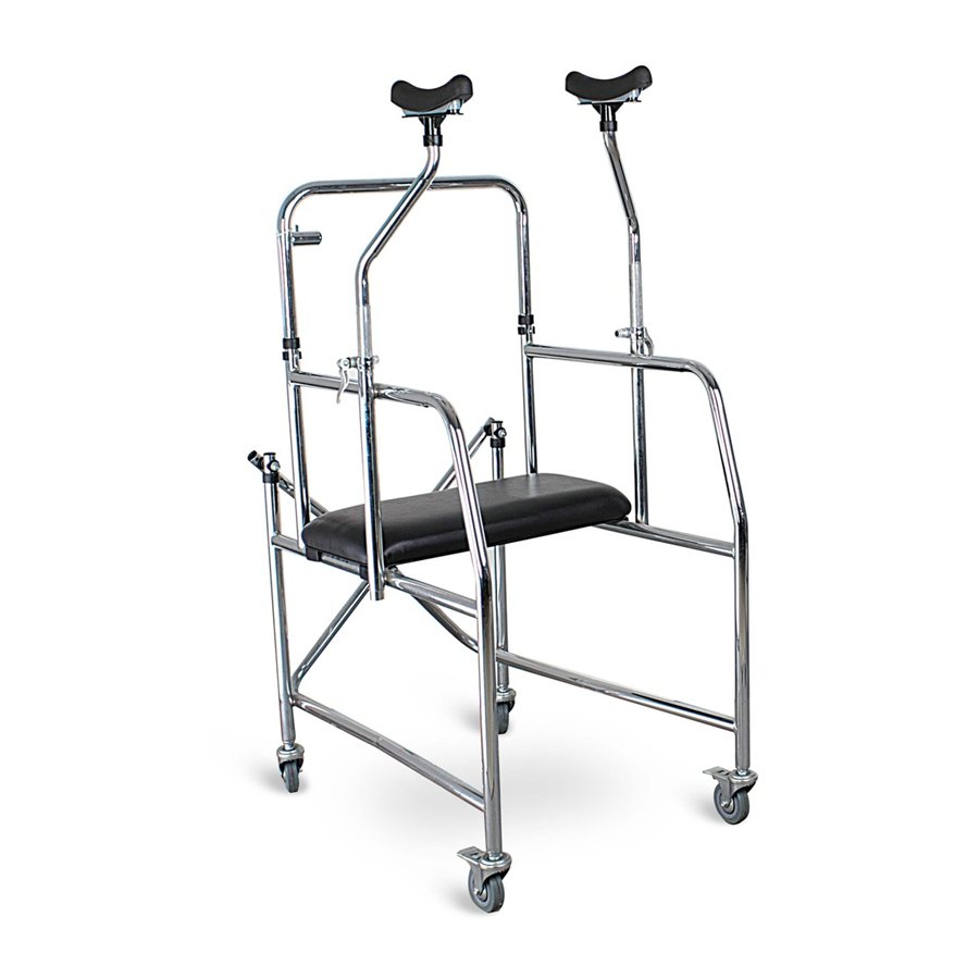 Andador axilar con asiento